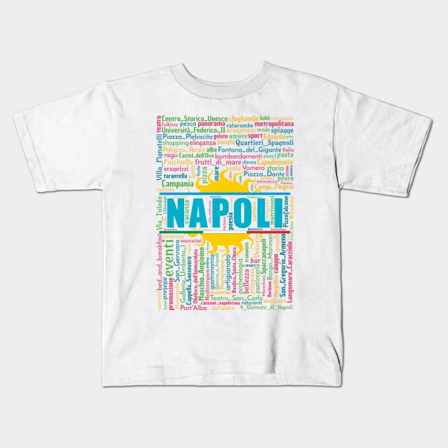 Wordart: Napoli Kids T-Shirt by Condormax